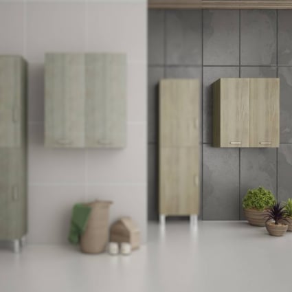 Έπιπλο Κρεμαστό Ερμάριο Side Cabinet Elm Wood